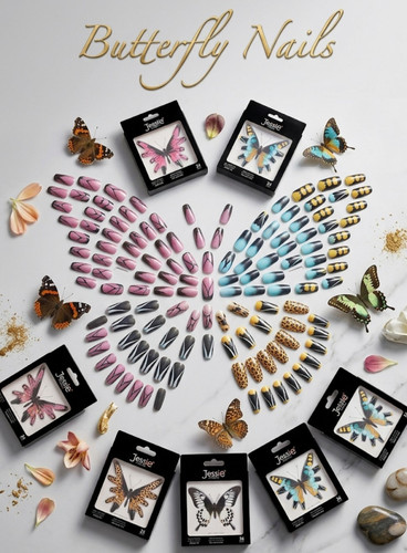 Unghie tips finte decorate - unghie,