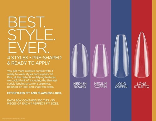 Gelish soft gel tips - tips, corto