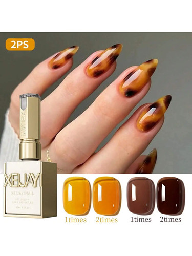 Set smalto gel - smalto, marrone