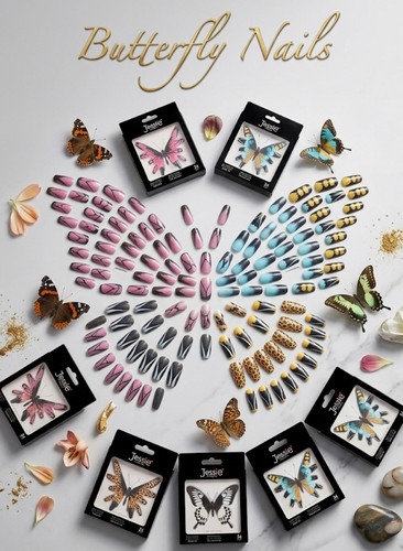 Unghie tips finte - finte, decorate
