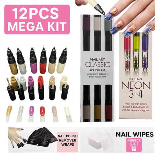 Set penne nail art - penne, 12