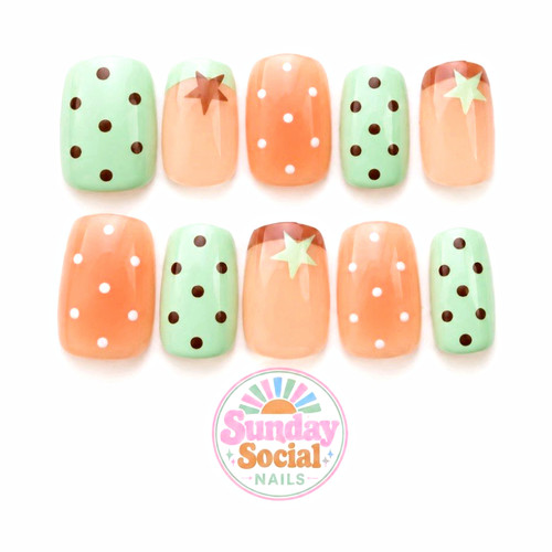 Unghie finte stella verde - unghie,