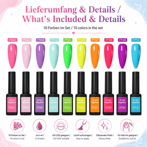 Set gel smalto - , rainbow